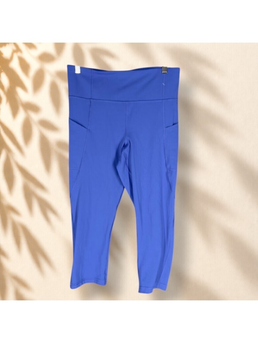 Gap Activewear Leggings Women M Medium Blue Blackout Mid Rise Gym Yoga Gap Fit